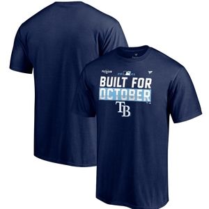 Tampa Bay Rays Fanatics Branded 2021 Postseason Locker Room T-Shirt Navy 2XL NWT